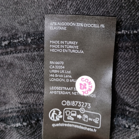 NWT Free People We The Free CRVY Mona Flare Jeans in Black Wash ✨ Size 27✨ - Picture 7 of 7